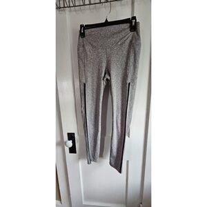 Victoria's Secret PINK Leggings Women's M Heather‎ Gray Side Mesh Panel